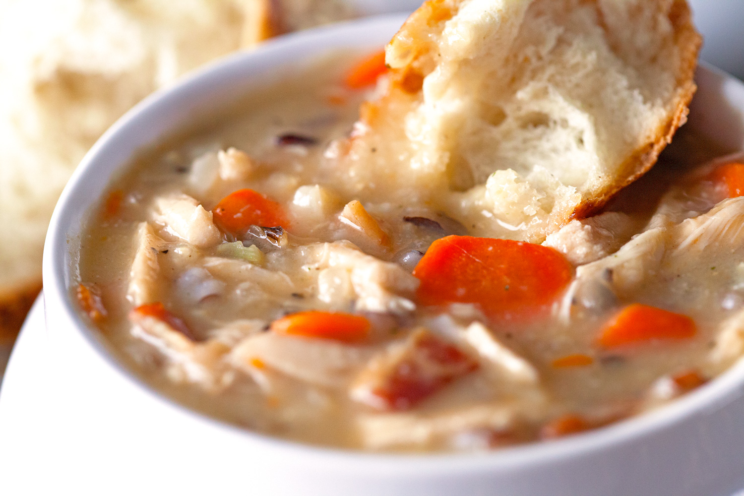 Chicken And Bacon Wild Rice Soup by Deliciously Yum!