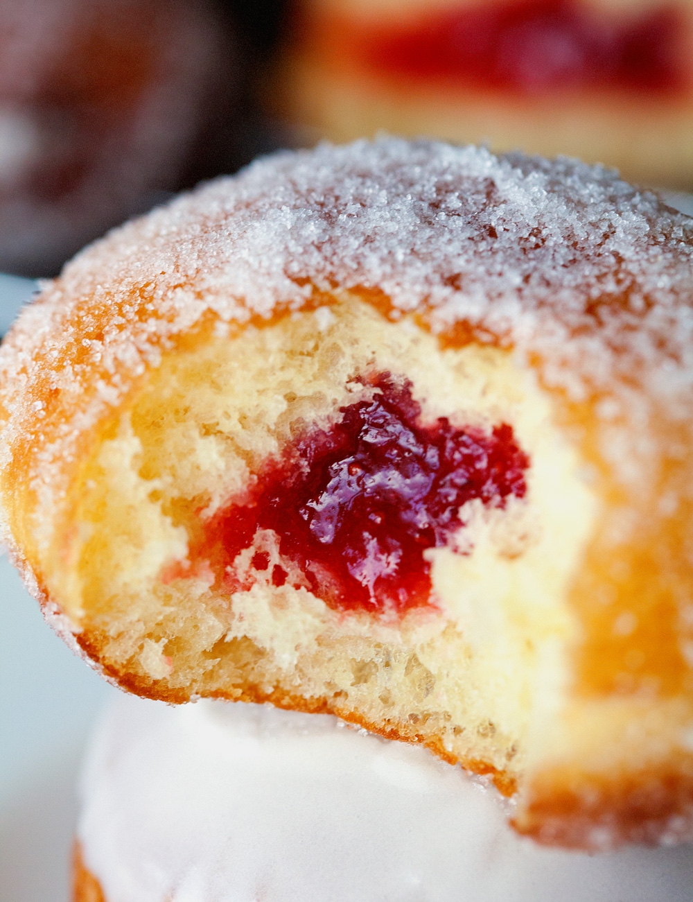 Homemade Jelly Doughnuts by Deliciously Yum!