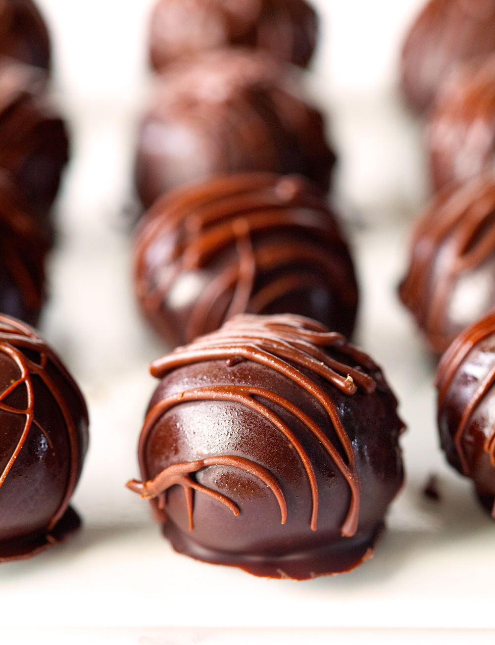 Chocolaty Peanut Butter Truffles via Deliciously Yum!
