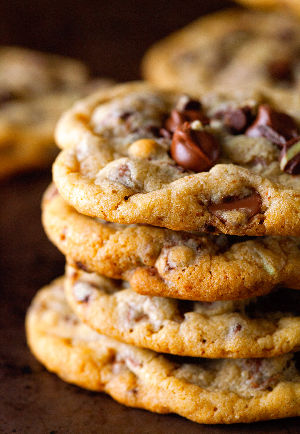 Perfect Mint Chocolate Chip Cookies via Deliciously Yum!