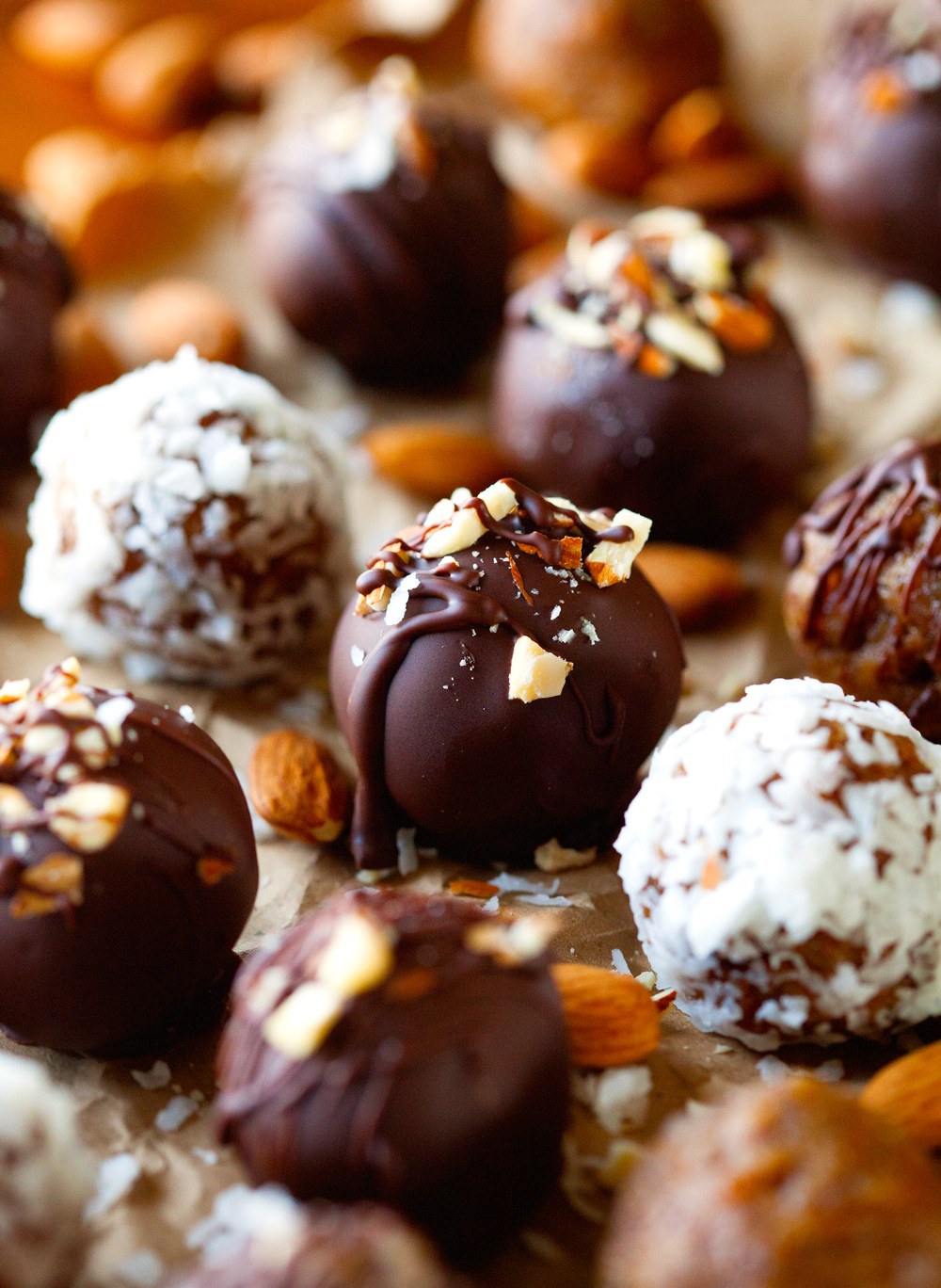 Almond Butter Date Bites via Deliciously Yum!