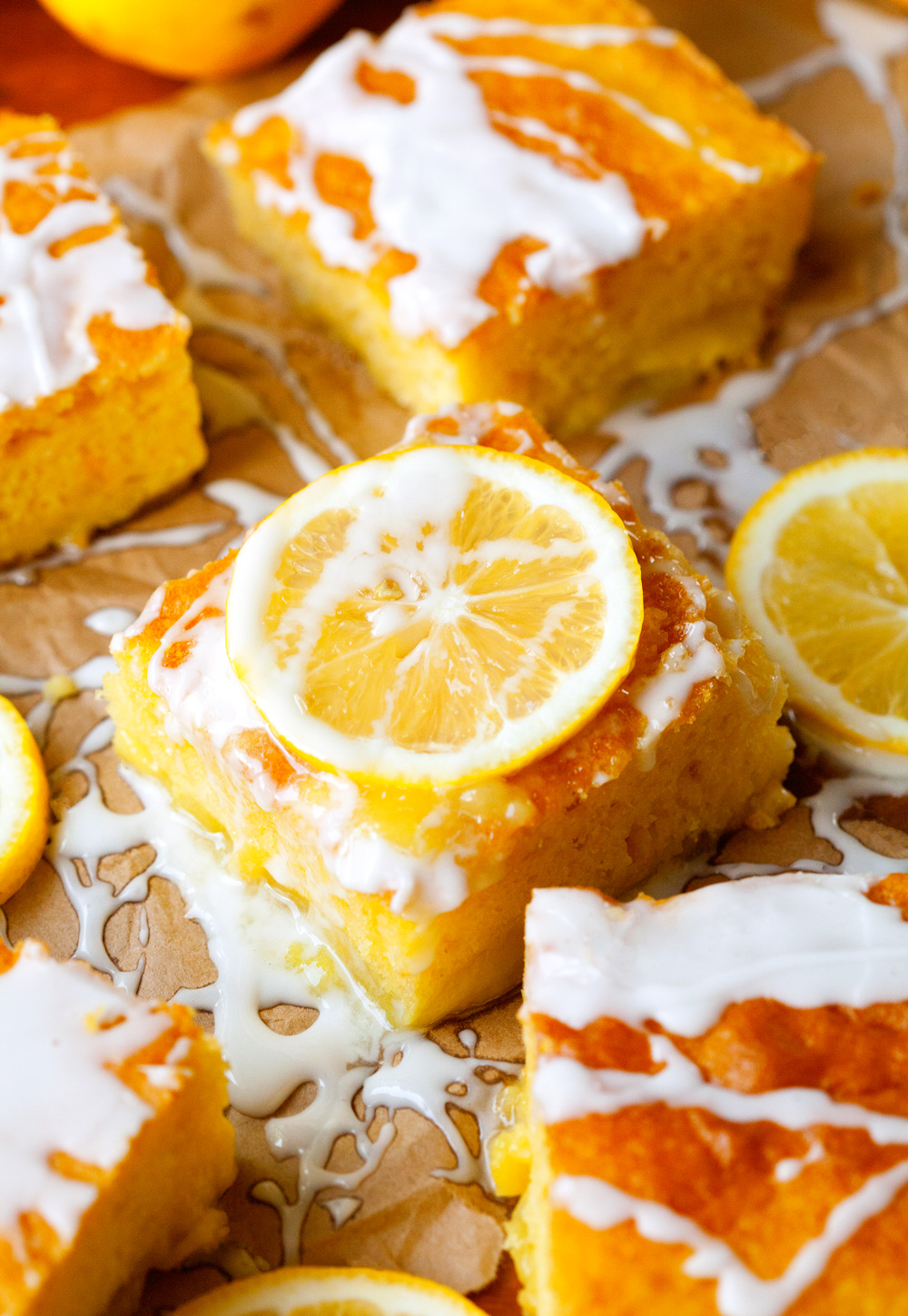 Glazed Lemon Pudding Cake